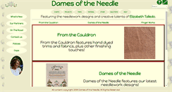 Desktop Screenshot of damesoftheneedle.com