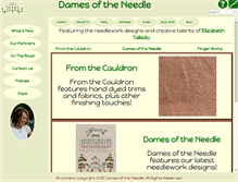 Tablet Screenshot of damesoftheneedle.com